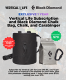 Vertical Life Subscription + FREE Black Diamond Chalk Bag, Chalk and Carabiner