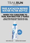2-yrs Trail Run Magazine Subscription + FREE Katadyn BeFree Bottle
