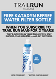 Trail Run Magazine Subscription plus FREE Katadyn BeFree Bottle