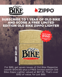Old Bike Magazine Subscription + FREE Limited Edition Zippo Lighter