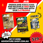Get AMB #208 & #209 and Receive a FREE Buff Helmet Liner Pro!