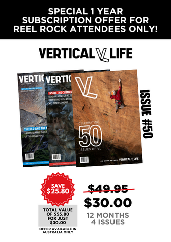1 Year Vertical Life Subscription for Reel Rock Attendees