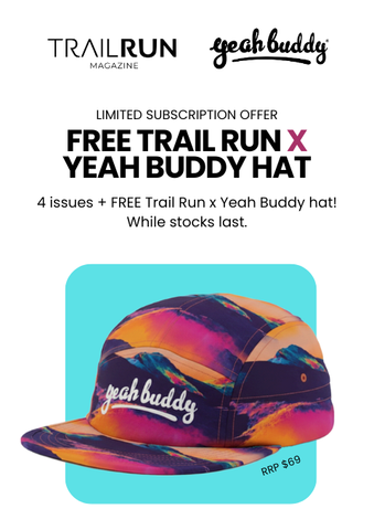 TRAIL RUN MAGAZINE Subscription + FREE Yeah Buddy Hat