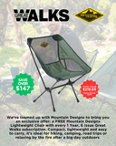 Great Walks Magazine Subscription + FREE Mountain Designs Lightweight Chair