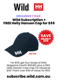 WILD Magazine Subscription + FREE Helly Hansen Cap